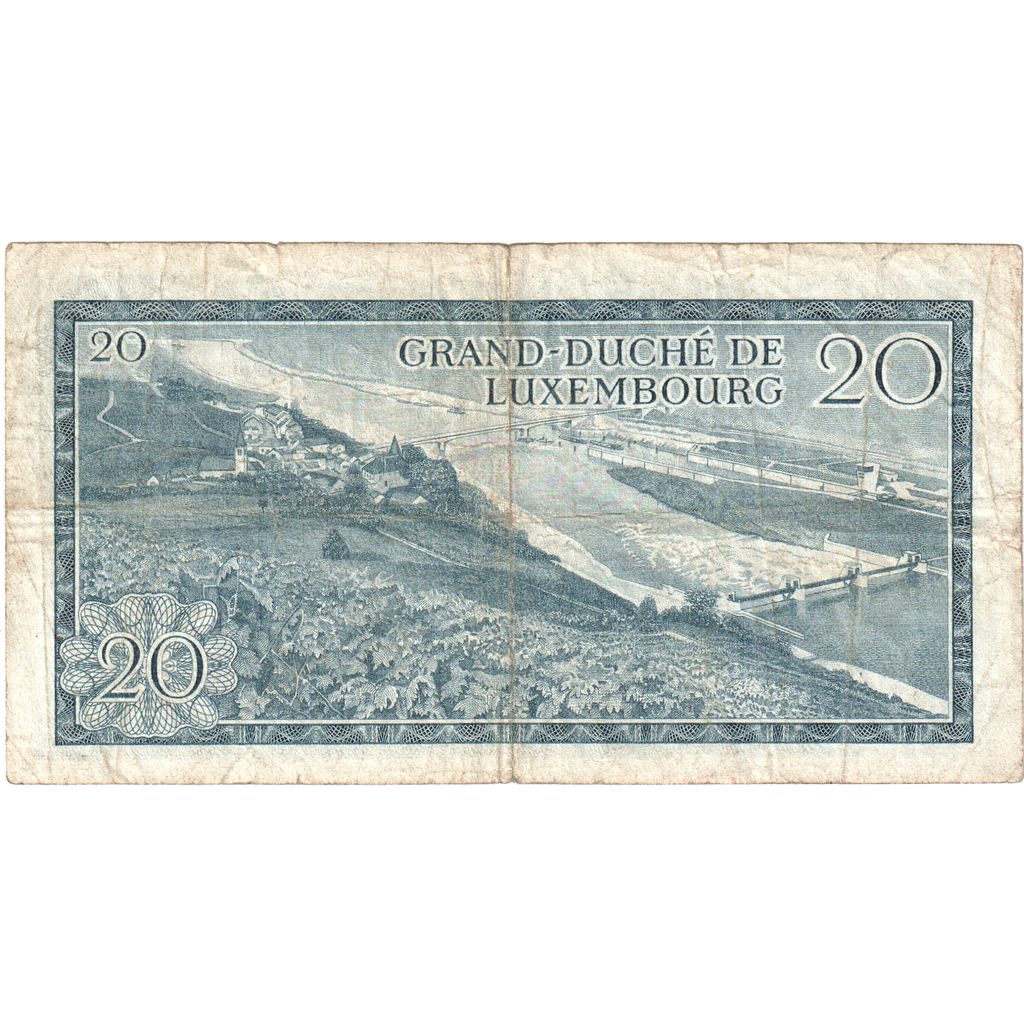 Luxemburgo, 20 Francs, 1966-03-07, BC+