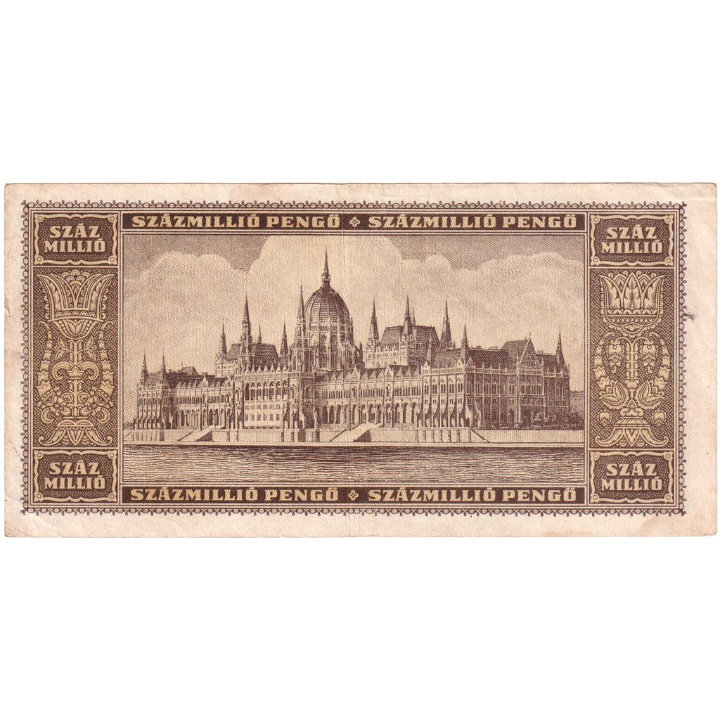 Hungary, 100,000,000 Pengö, EF(40-45)