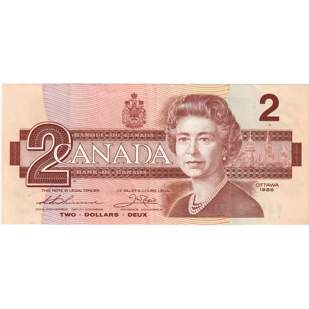Canada, 2 Dollars, Undated (1986), TB