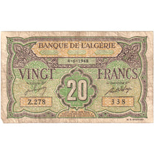 Algeria, 20 Francs, 1948-06-04, EF(40-45)