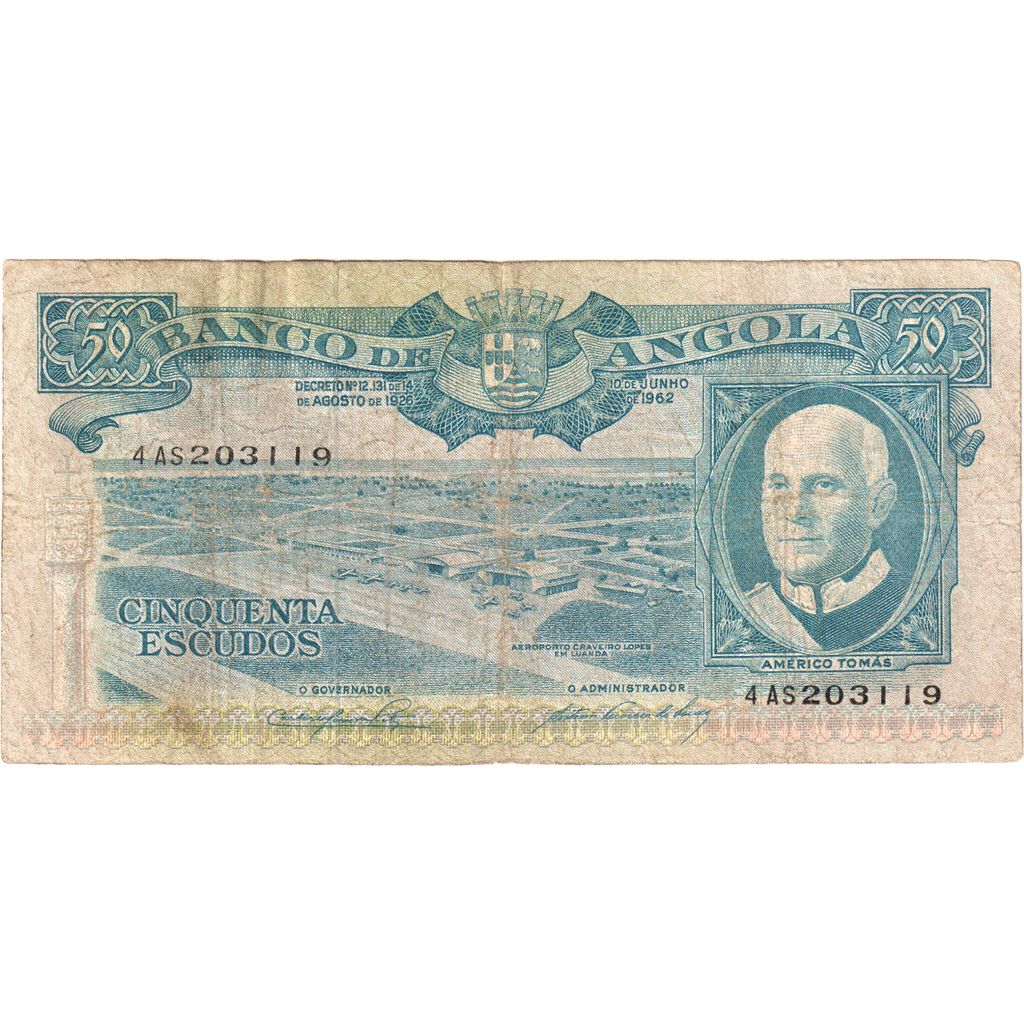 Angola, 50 Escudos, 1970-06-10, AG(1-3)