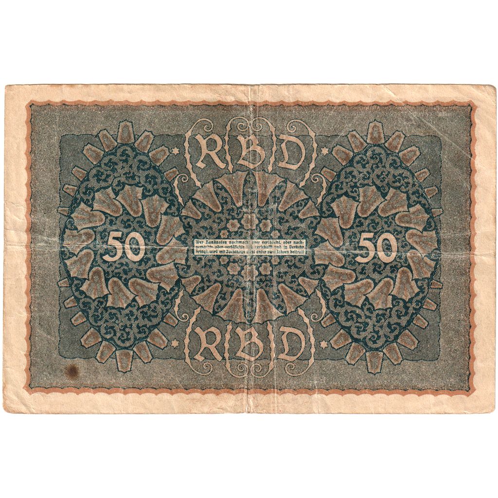 Germany, 50 Mark, 1919-06-24, VF(30-35)