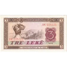 Albania, 3 Lekë, 1976, FDS