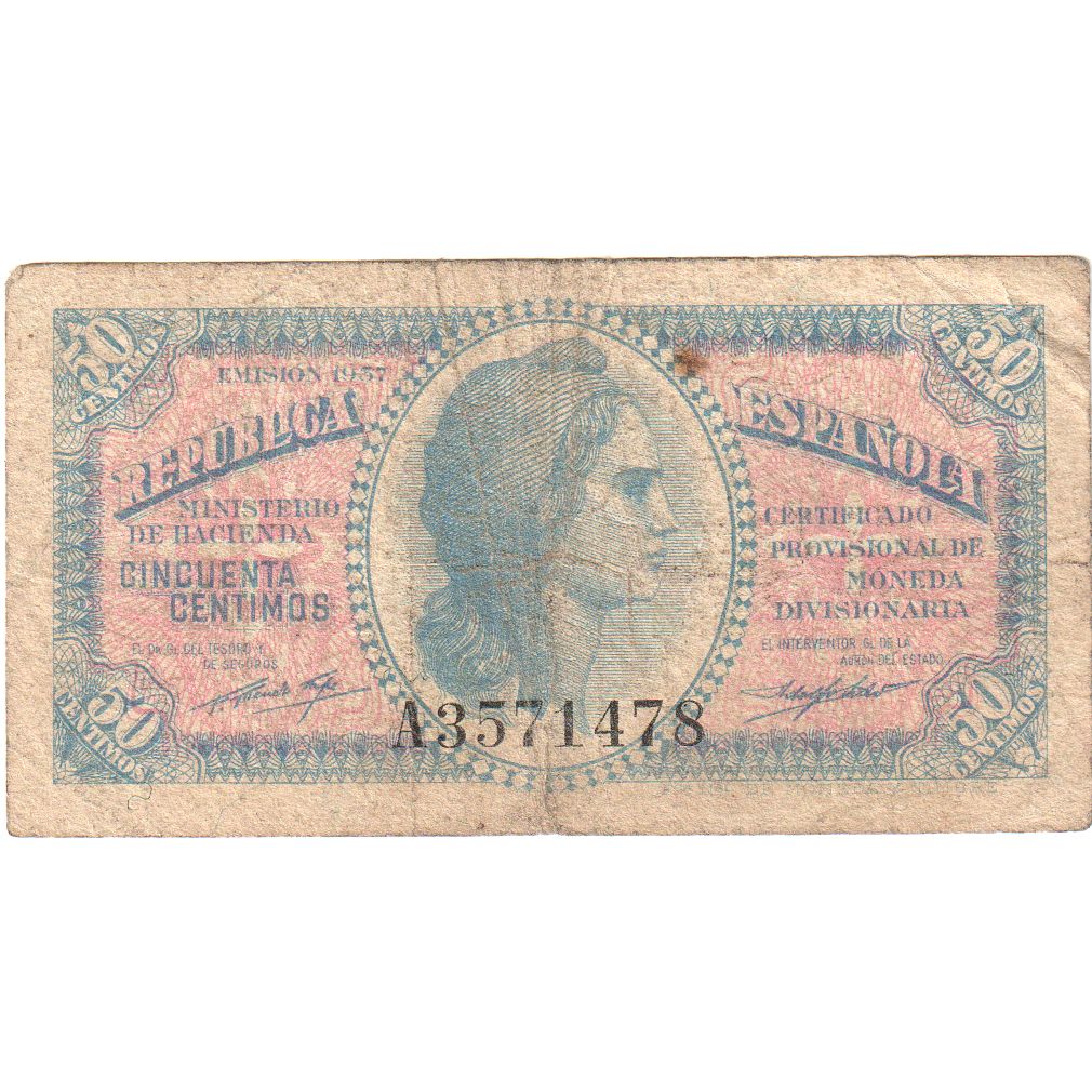 Spagna, 50 Centimos, MB