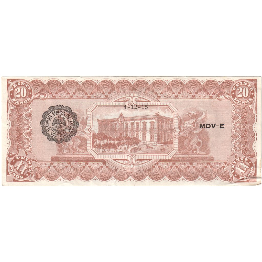 État de Chihuahua, 20 Pesos, SUP