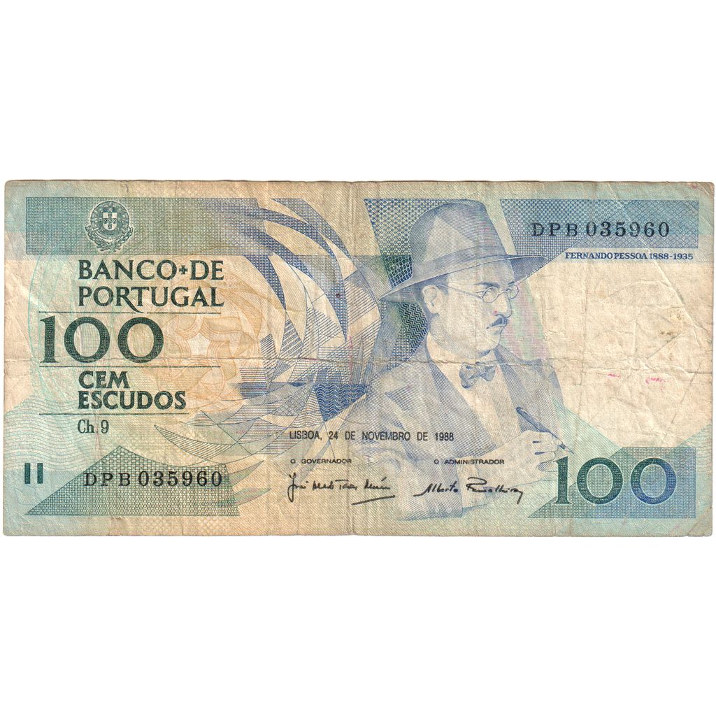 Portugal, 100 Escudos, 1987-12-03, AU(55-58)