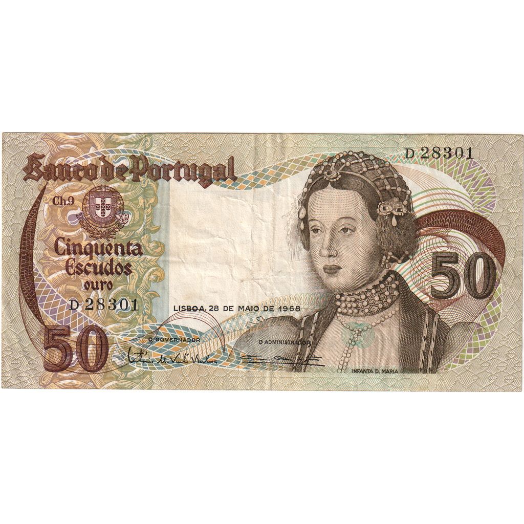 Portugal, 50 Escudos, 1968-05-28, EBC