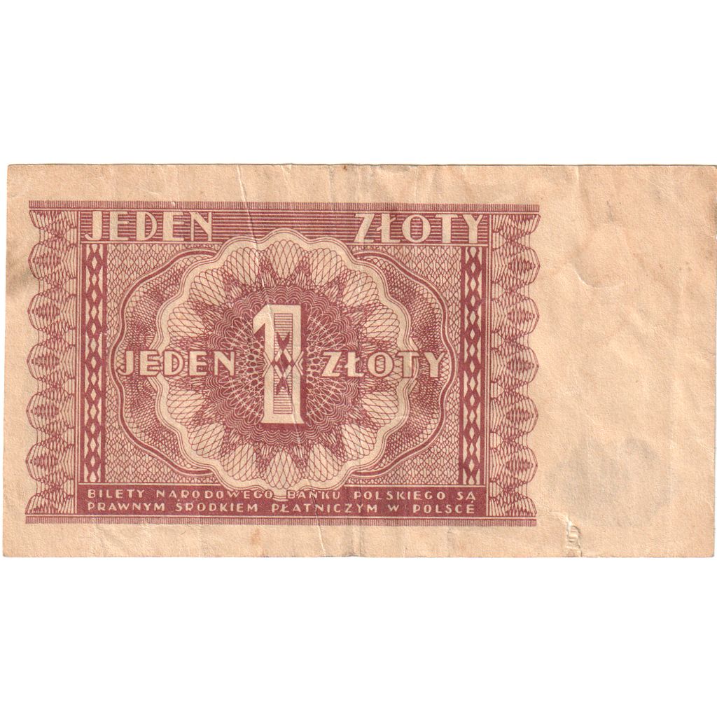 Poland, 1 Zloty, 1946-05-15, F(12-15)