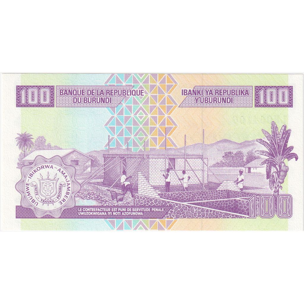 Burundi, 100 Francs, 1997-12-01, NEUF