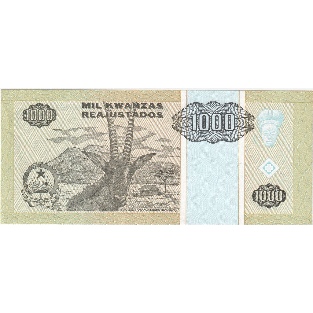 Angola, 1000 Kwanzas Reajustados, 1995-05-01, UNC(65-70)