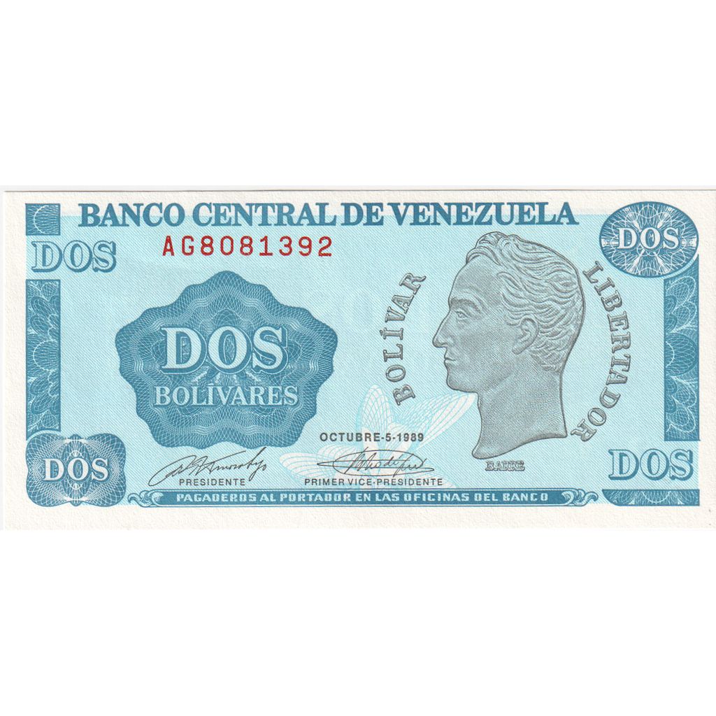 Venezuela, 2 Bolivares, VG(8-10)
