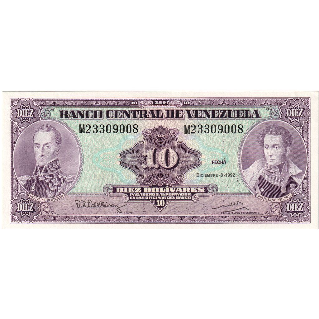 Venezuela, 10 Bolívares, 1995-06-05, EF(40-45)