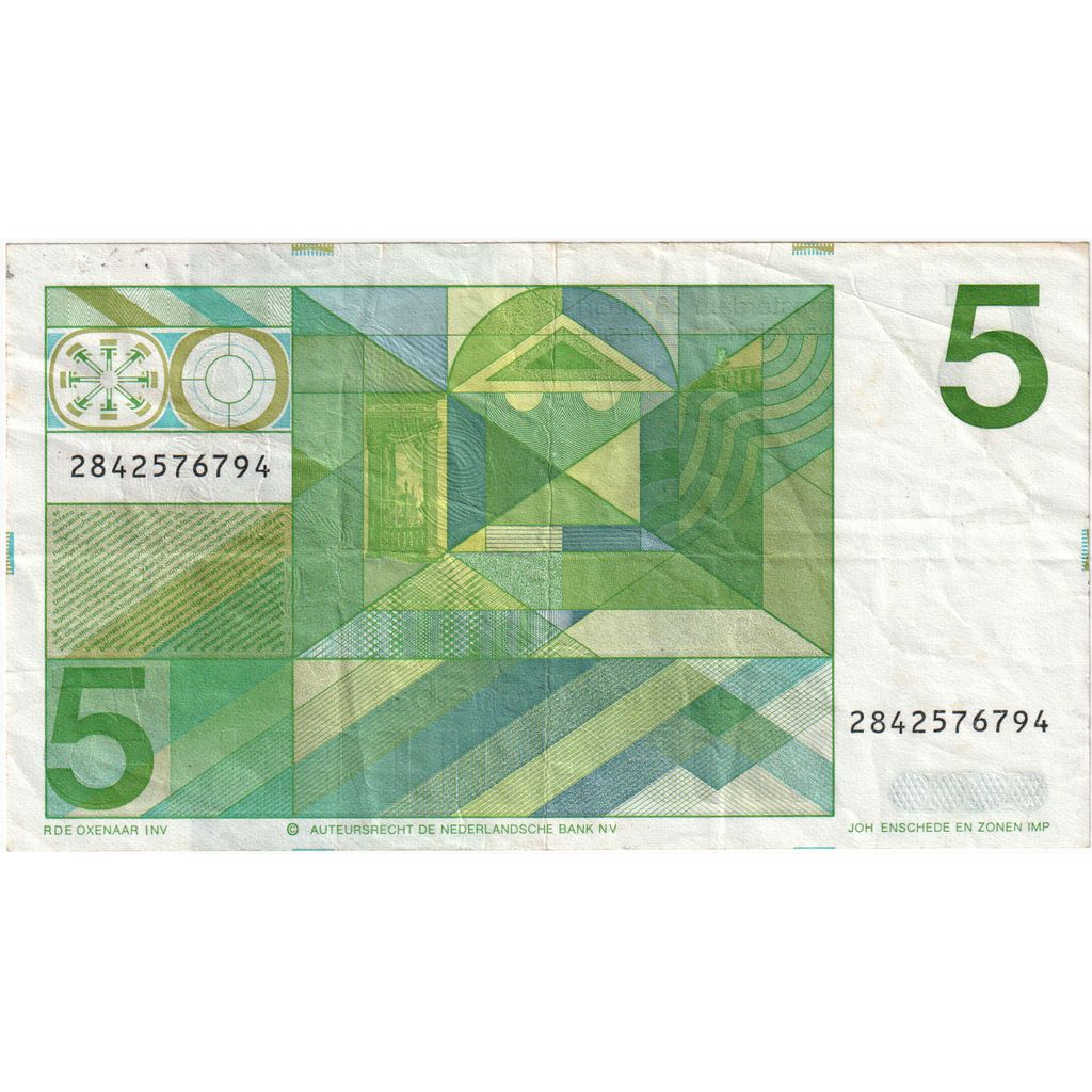 Países Bajos, 5 Gulden, 1973-03-28, MBC