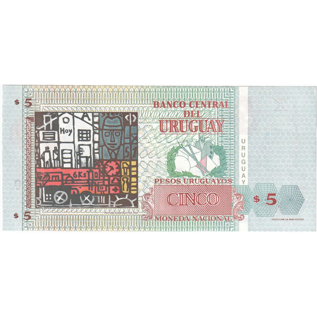 Uruguay, 5 Pesos Uruguayos, 1998, FDS
