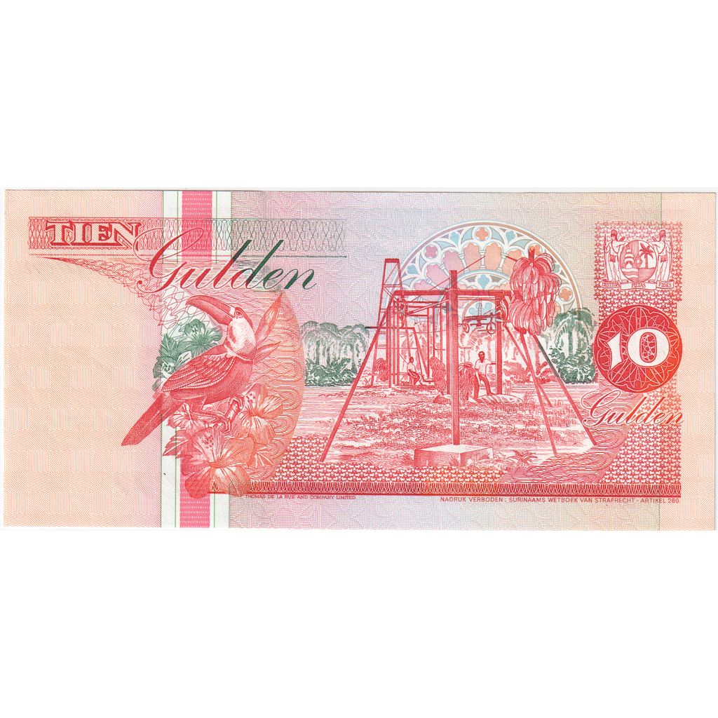 Suriname, 10 Gulden, 1996-12-01, UNC(65-70)