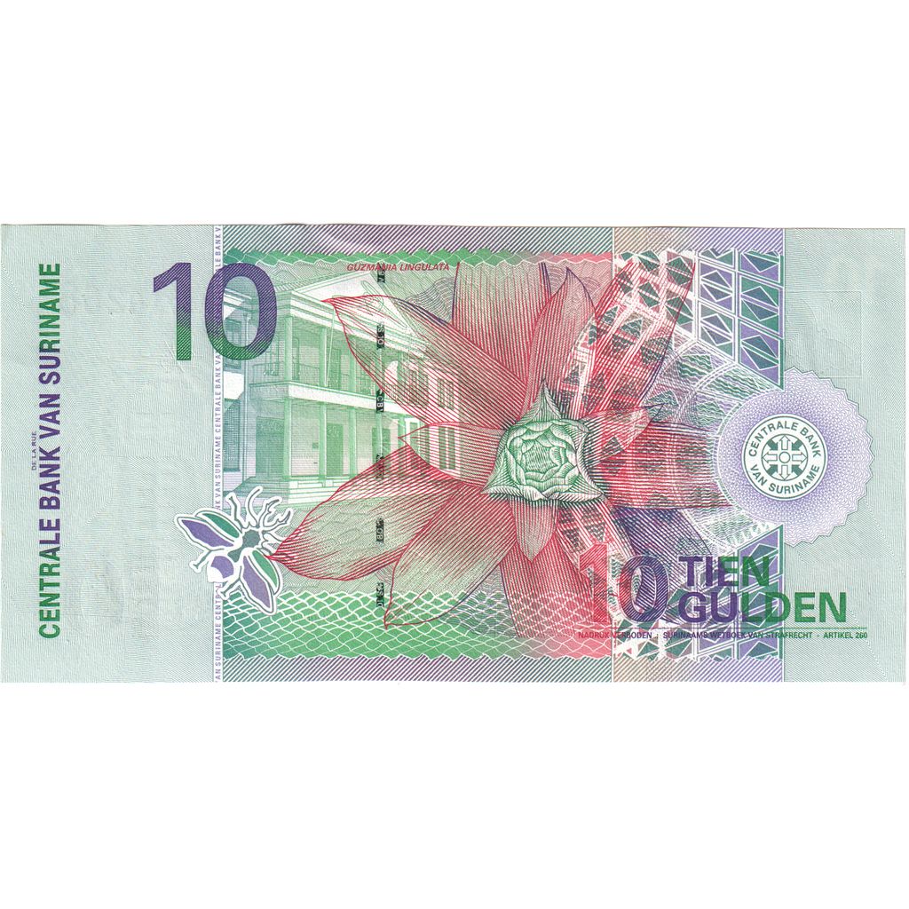 Suriname, 10 Gulden, 2000-01-01, UNC(63)