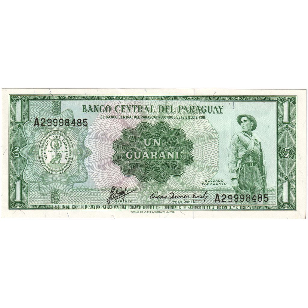 Paraguay, 1 Guarani, B+