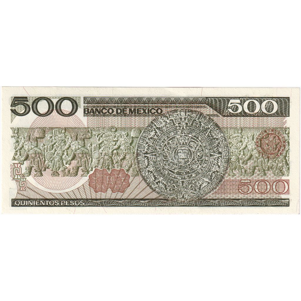 Mexique, 500 Pesos, 1984-08-07, B