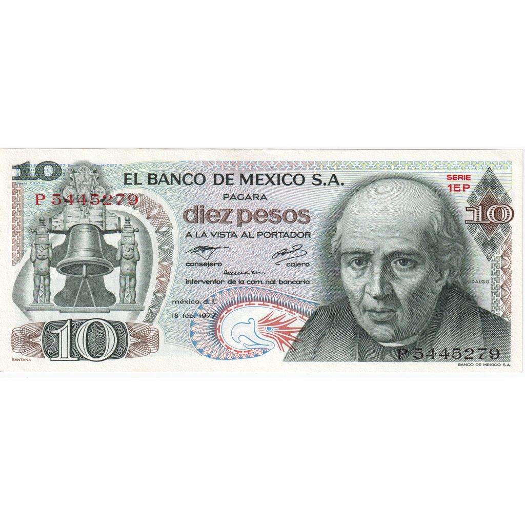 Mexico, 10 Pesos, 1971-02-03, UNC(64)