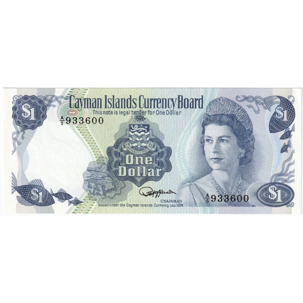 Kajmany, 1 Dollar, UNC(65-70)