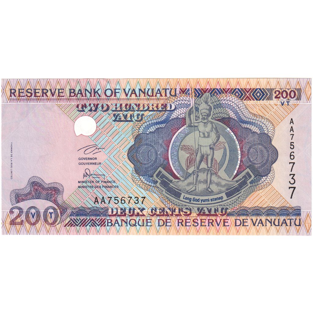 Vanuatu, 200 Vatu, Undated (1995), UNC(65-70)