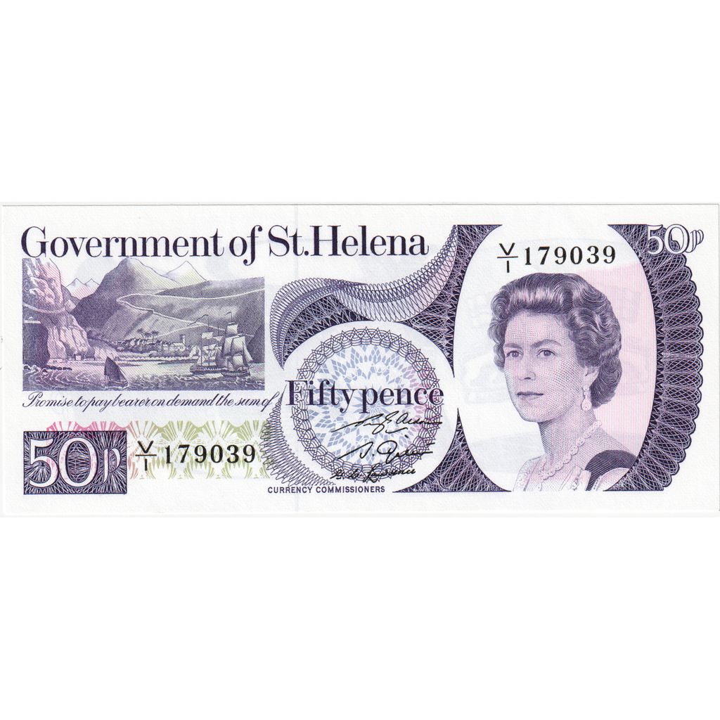 Saint Helena, 50 Pence, UNC(65-70)