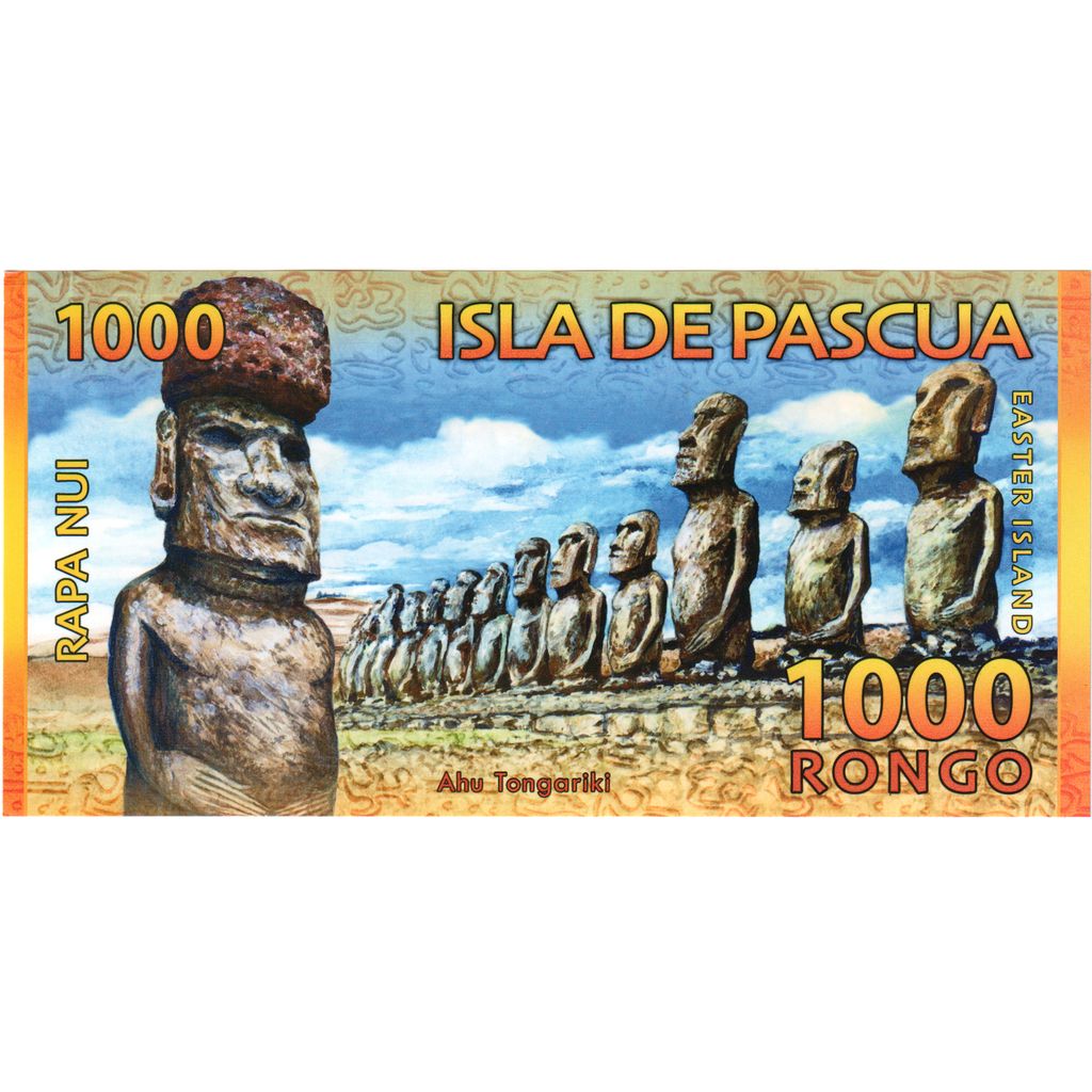 Chile, Tourist Banknote, 1000 RONGO ISLA DE PASCUA, UNC(65-70)