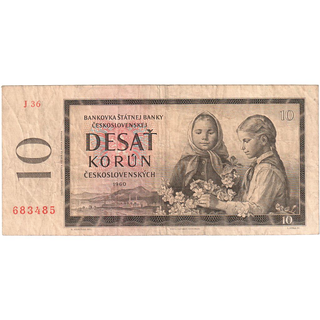 Czechoslovakia, 10 Korun, VG(8-10)