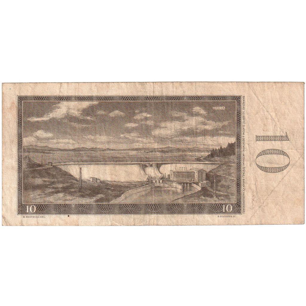 Czechoslovakia, 10 Korun, VG(8-10)