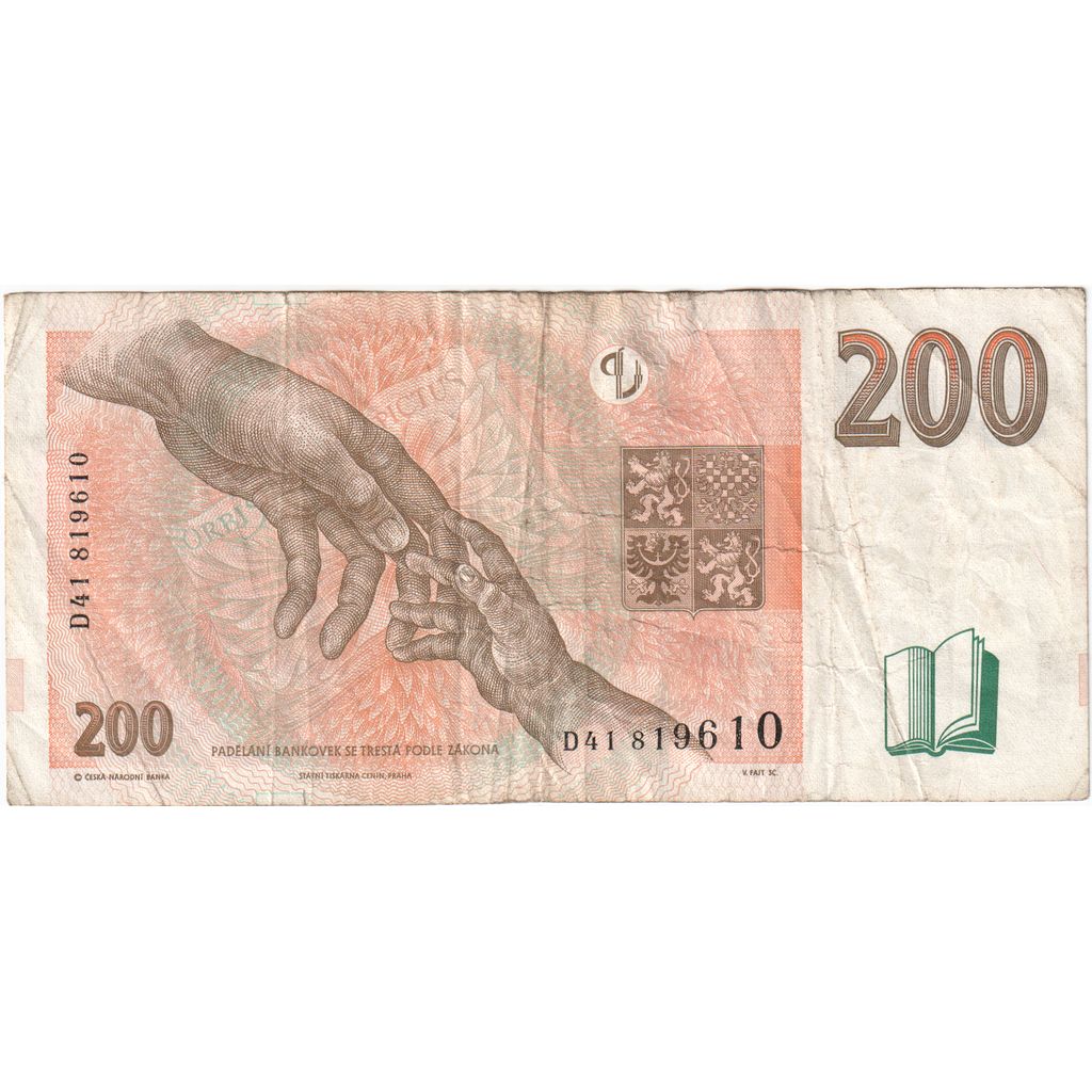 Czech Republic, 200 Korun, UNC(65-70)