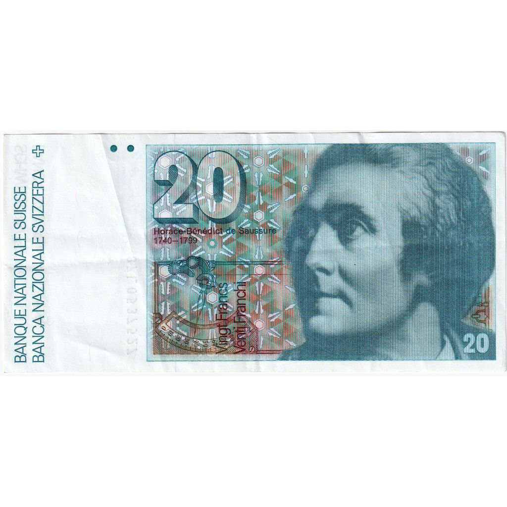 Switzerland, 20 Franken, VF(20-25)
