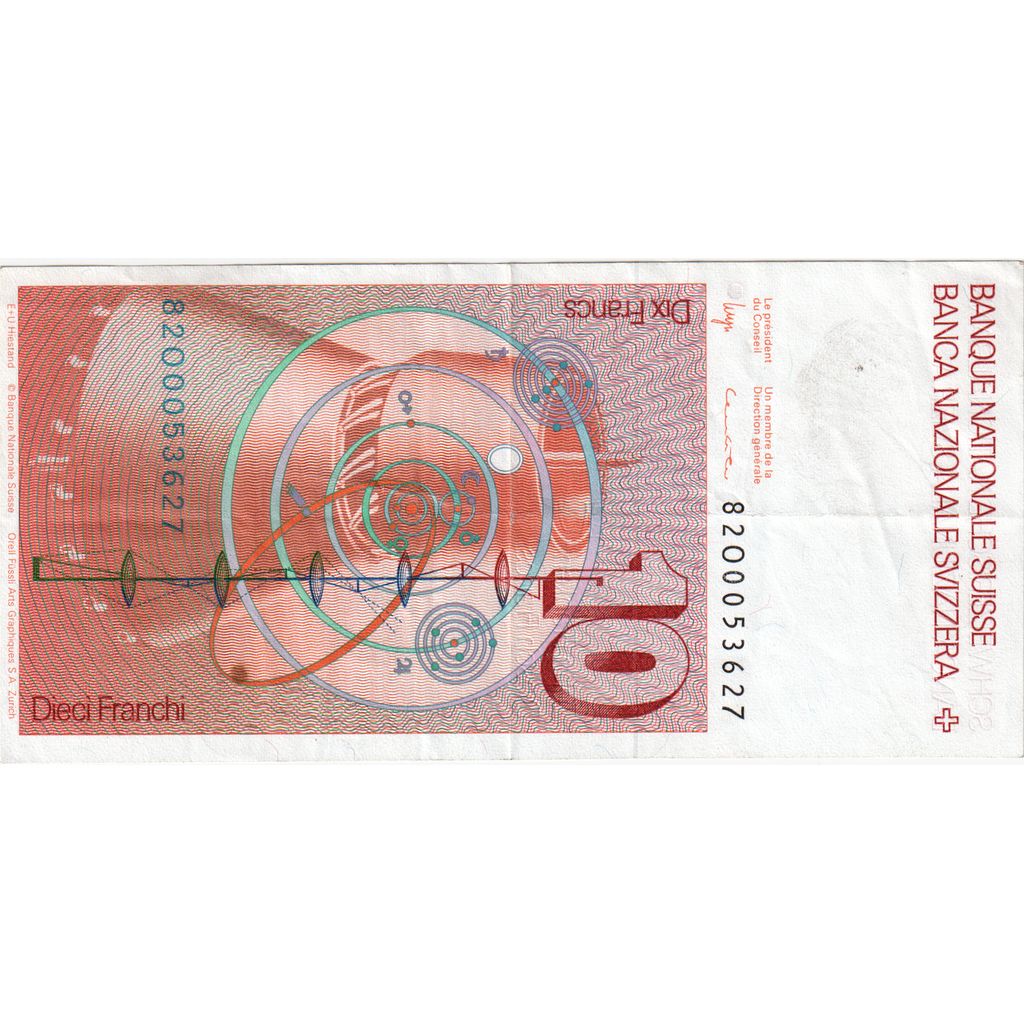 Switzerland, 10 Franken, EF(40-45)
