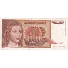 Yugoslavia, 10,000 Dinara, 1992, EF(40-45)