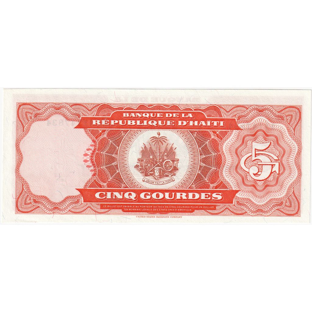 Haiti, 5 Gourdes, UNC(65-70)