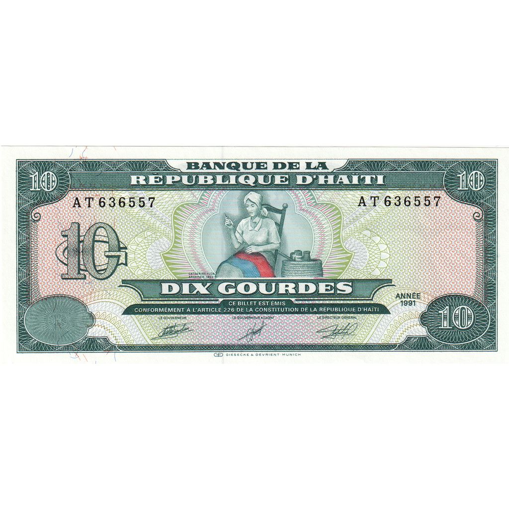 Haiti, 10 Gourdes, UNC(65-70)