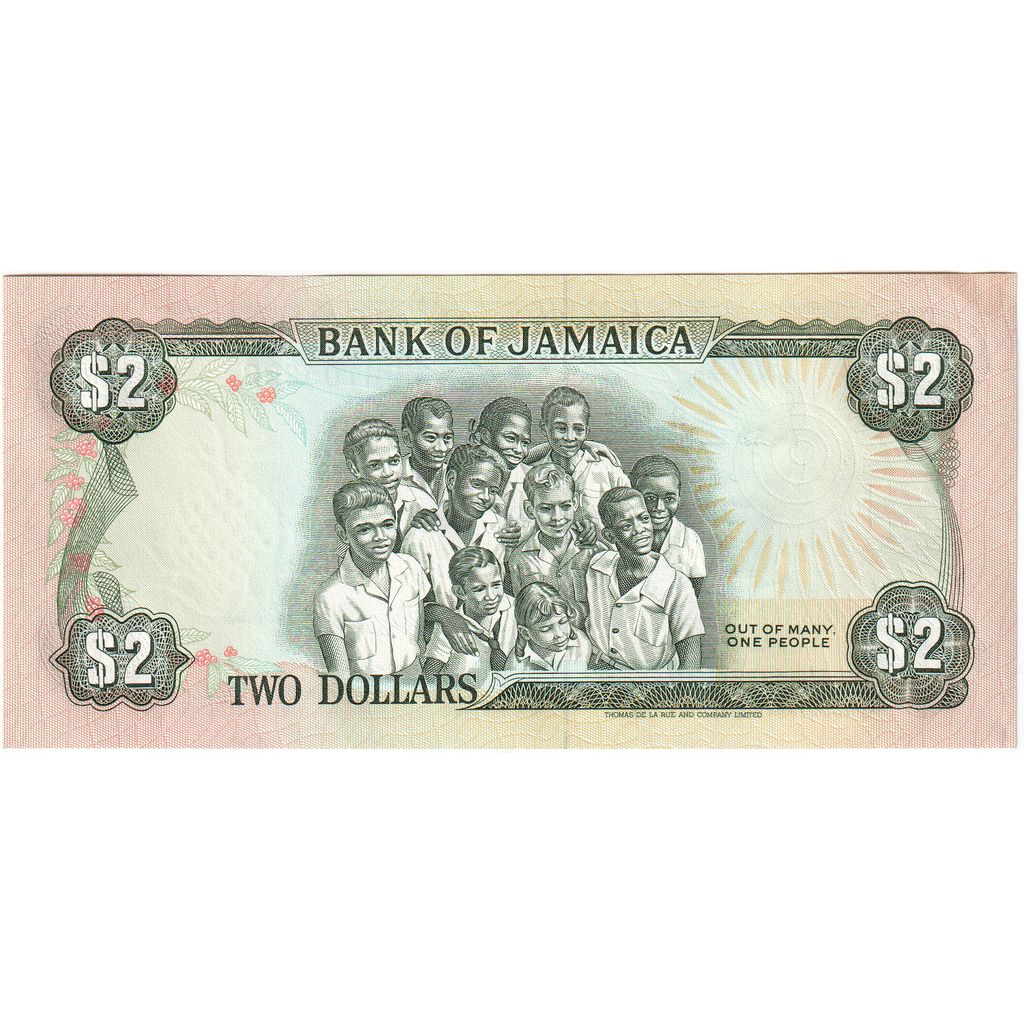 Jamaica, 2 Dollars, UNC(65-70)