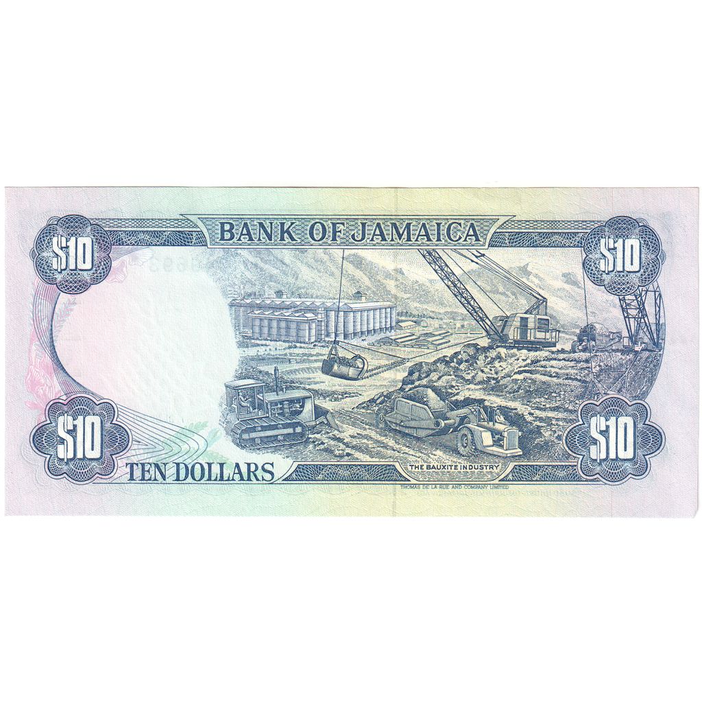 Jamaica, 10 Dollars, 1989-08-01, UNC(65-70)