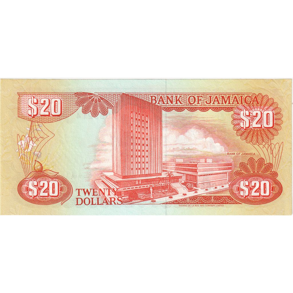 Jamaïque, 20 Dollars, 1989-09-01, NEUF