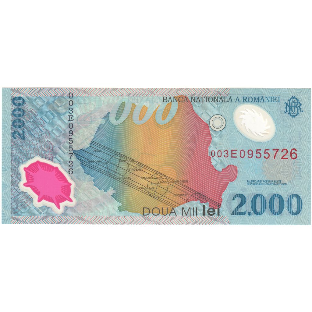 Romania, 2000 Lei, MB