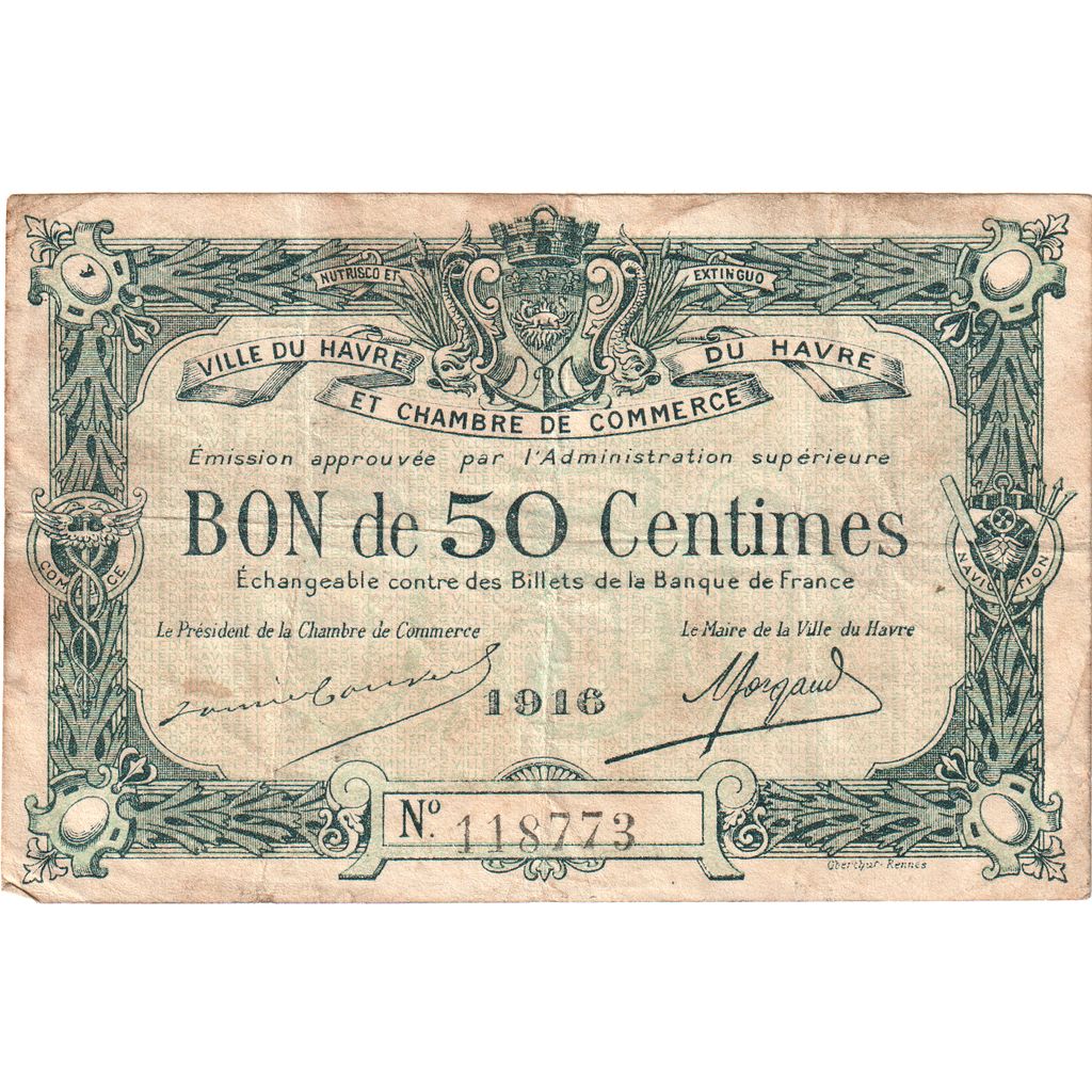 Frankreich, 50 Centimes, Undated (1916), 118773, S, Pirot:68-14
