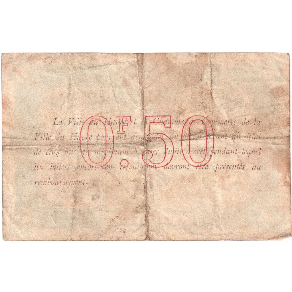 Frankreich, 50 Centimes, Undated (1916), 118773, S, Pirot:68-14