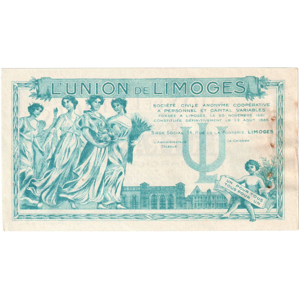 França, Limoges, 1 Franc, VF(30-35)