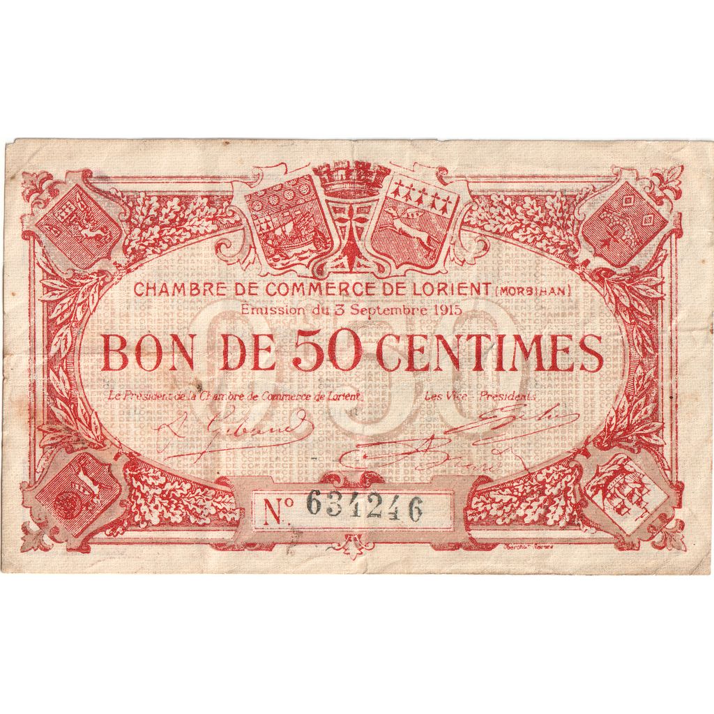 Francja, 50 Centimes, 1915-09-03, 634246, EF(40-45), Pirot:75-14