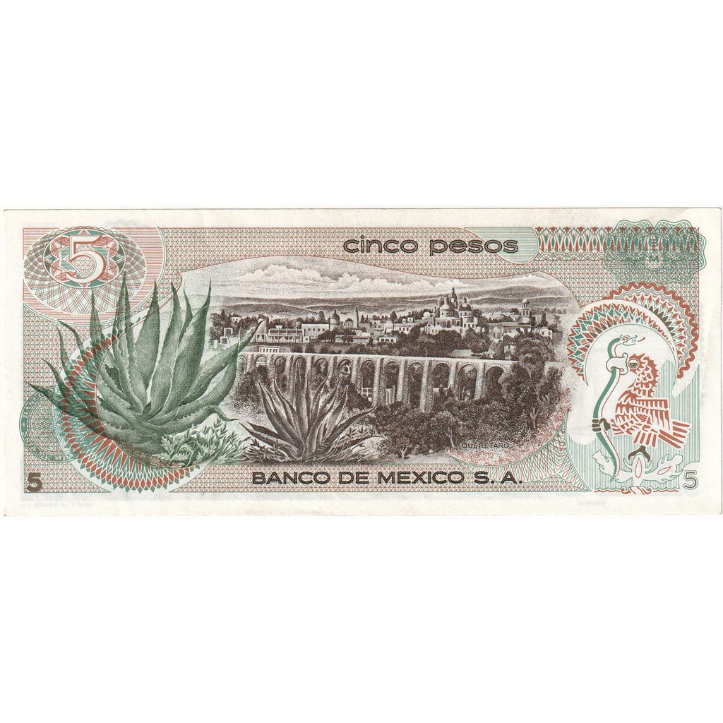 Mexico, 5 Pesos, 1969-12-03, EF(40-45)