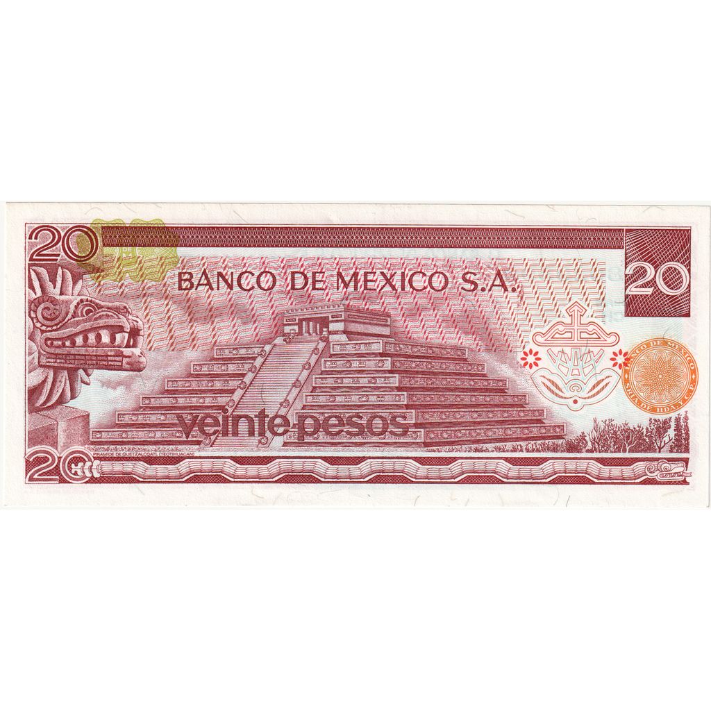 Mexico, 20 Pesos, 1976-07-08, UNC(65-70)