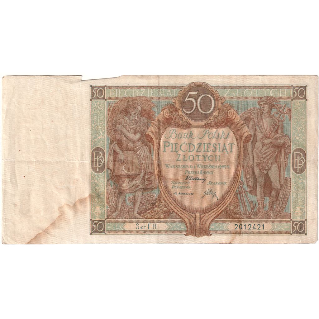 Polonia, 50 Zlotych, 1929-09-01, BB