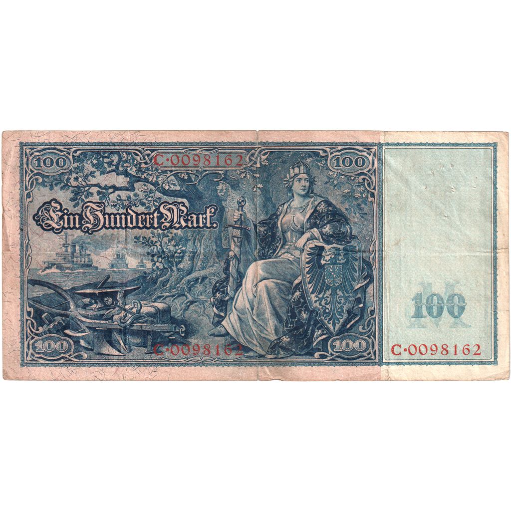 Germany, 100 Mark, 1909-09-10, F(12-15)