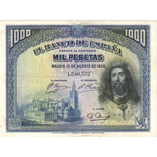 Spanje, 1000 Pesetas, 1928-08-15, TTB