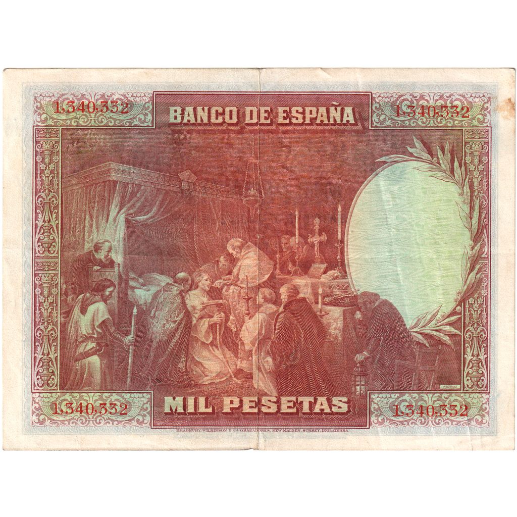 Spanje, 1000 Pesetas, 1928-08-15, TTB