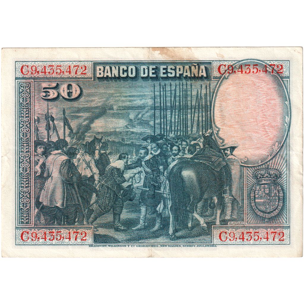 Spain, 50 Pesetas, 1928-08-15, UNC(60-62)